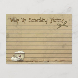 OEufs de carte de recette