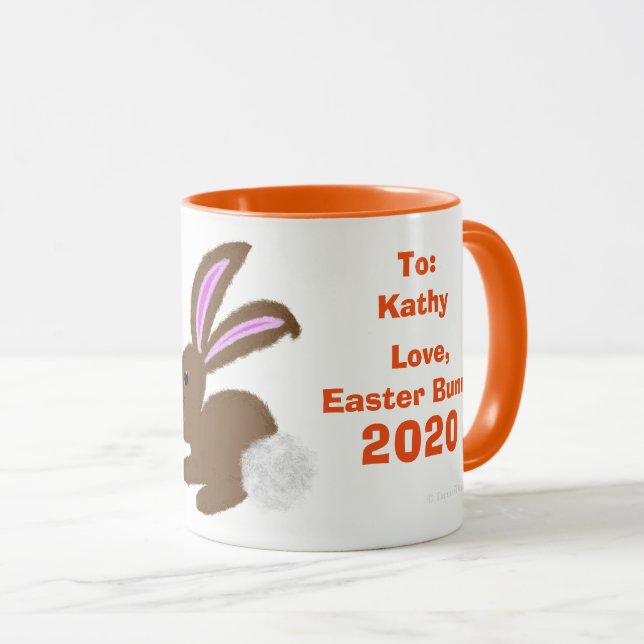 OEufs de lapin de Pâques gardant la Mug Personnali (Devant droit)