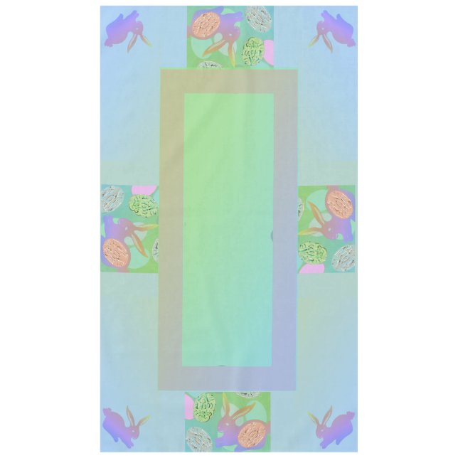 Oeufs de lapin de Pâques Pale Pastels Nappe (Devant)