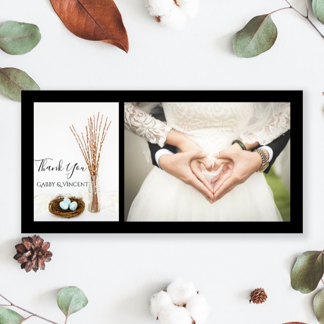 Oeufs de nid d'oiseaux Pussy Willows Mariage Merci (Créateur téléchargé)