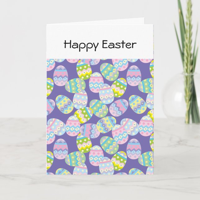 OEufs de Pâques Carte de vacances de Pâques (Devant)