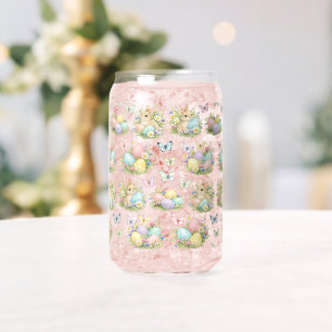Œufs de Pâques et Lapins au pastel Fleurs et Papil