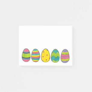 OEufs de Pâques peints colorés Post-it