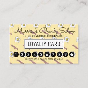 Oeufs et poinçon de fidélité de fin gourmet de