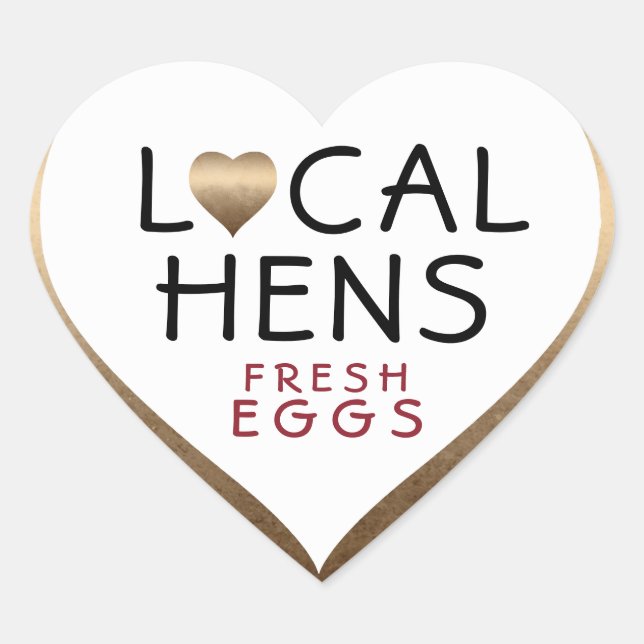 OEUFS FRAIS Poules locales sur le Étiquette en for (Devant)