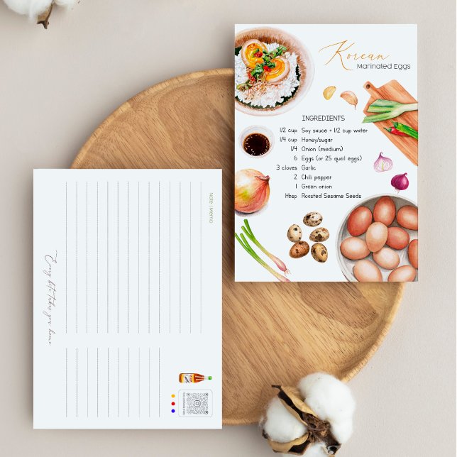 Oeufs Mayak - Carte postale Oeufs Marinés Coréens (Créateur téléchargé)