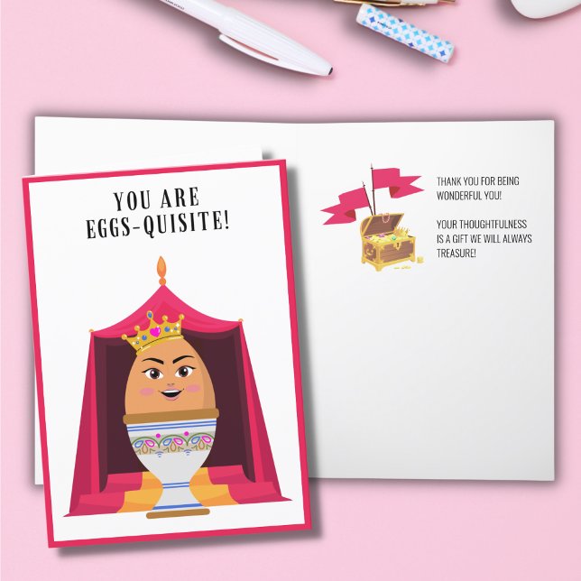 Oeufs mignons, Carte de remerciements délicieuse (Créateur téléchargé)