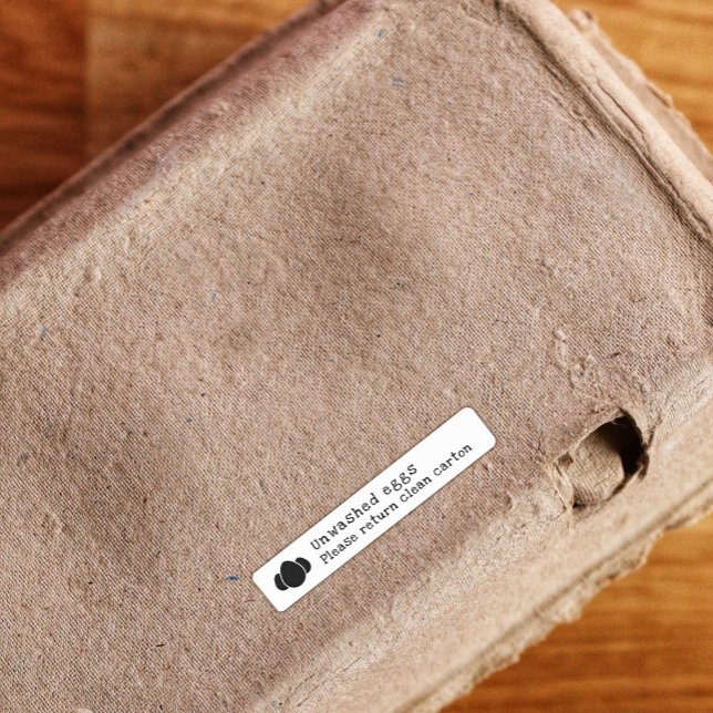 Oeufs non lavés Retourner Carton Lavable Sticker É (Créateur téléchargé)
