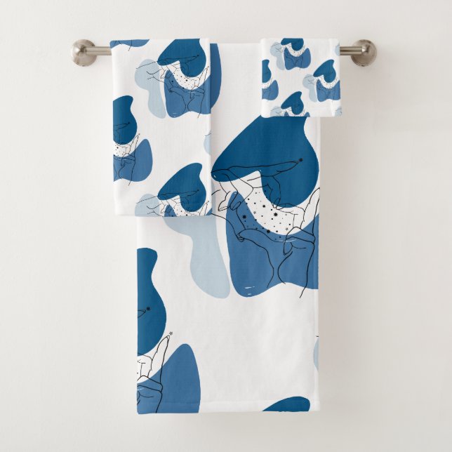 Oeuvre Abstraite bleue (En situation)