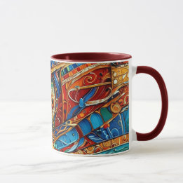 OEuvre Abstraite de surface 1214 - Mug de café