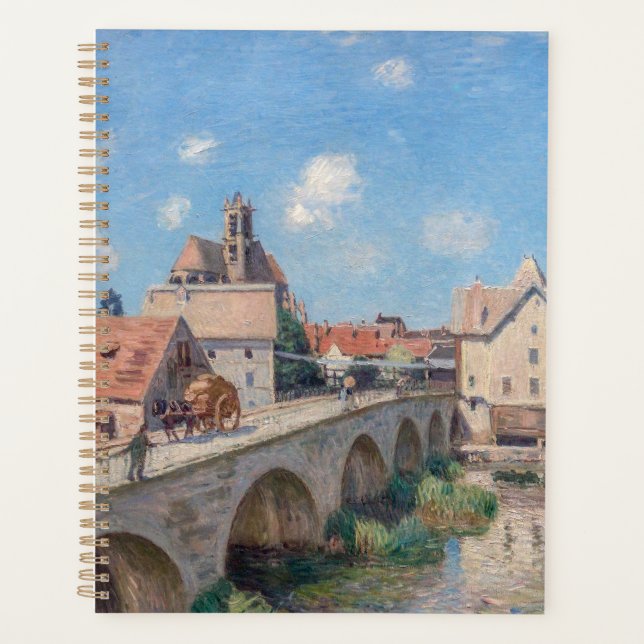 OEuvre d'Alfred Sisley - Le Pont de Moret (Devant)