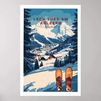 Œuvre d'art de ski Lech Zürs am Arlberg Impression