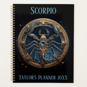 Œuvre d'art du zodiaque Scorpion mystique 