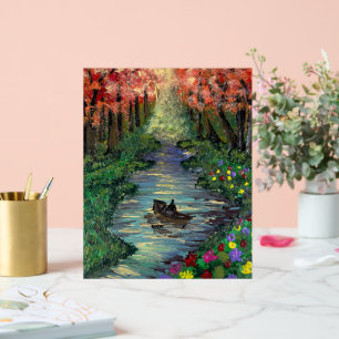 Œuvre d'art faite main - Orang arbres
