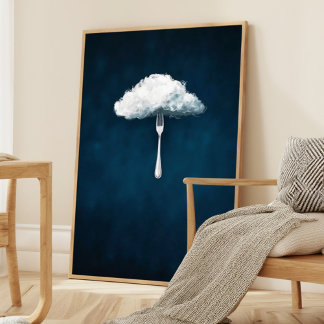 Œuvre d'art murale – Affiche unique de nuage et d'