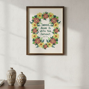 Œuvre d'art murale islamique Allah Coran Poster