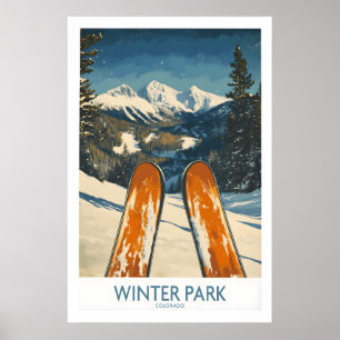 Œuvre d'art pour Winter Park - Affiche de ski Colo