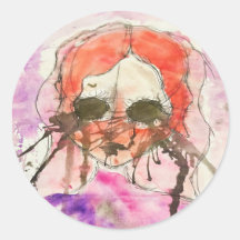 Oeuvre de Katie #2 - Sticker rond