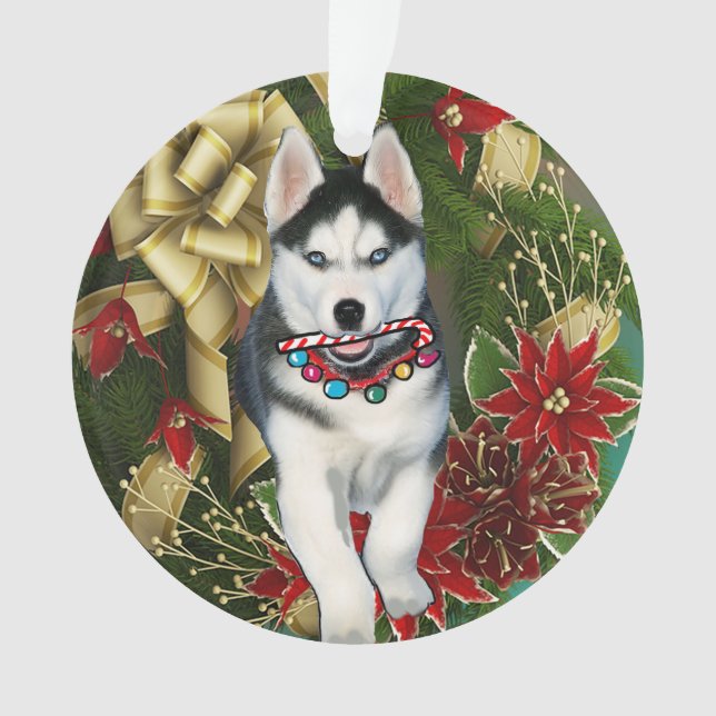 Oeuvre de Noël sibérien de Husky (devant)