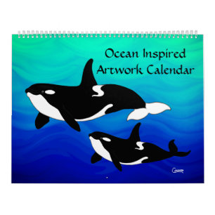 Oeuvre d'inspiration océan - Calendrier volumineux