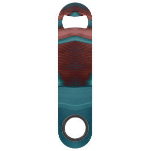 OEuvre futuriste cool et tendance en rouge et bleu