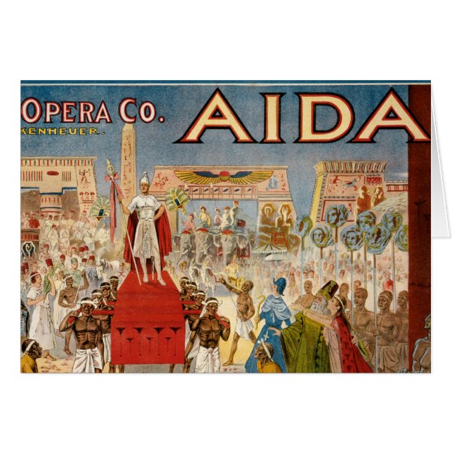 Oeuvre vintage Opera Aida (Devant horizontal)