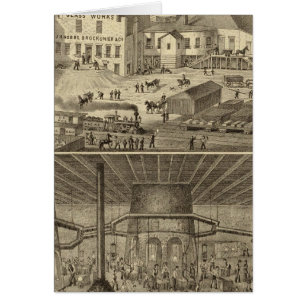 OEuvres de verre de JH Hobbs et Brockunier