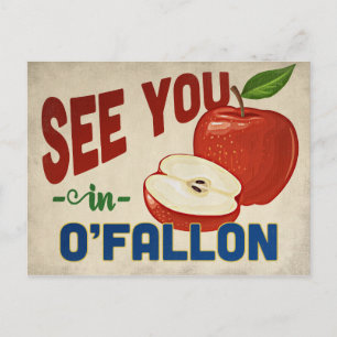 O'Fallon Missouri Apfel - Vintage Reise Postkarte