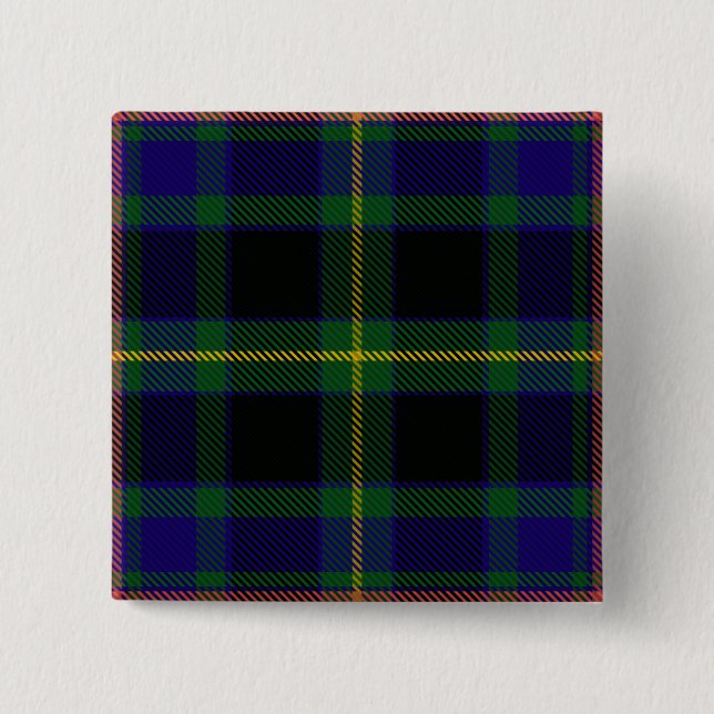 Ofally Landkreis Irish Tartan Button (Vorderseite)