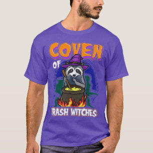 Ofen der Mülleimer Raccoon Halloween Funny ani T-Shirt