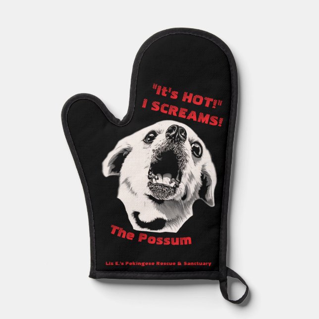 Ofenhandschuh mit The Possum (Vorderseite)