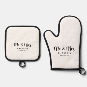  OFENHANDSCHUH & Topflappen-Set