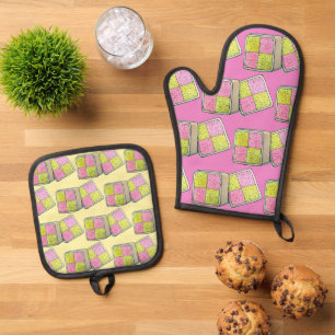 OFENHANDSCHUH & Topflappen-Set