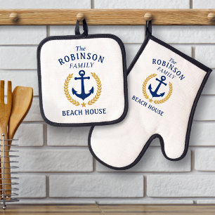  OFENHANDSCHUH & Topflappen-Set