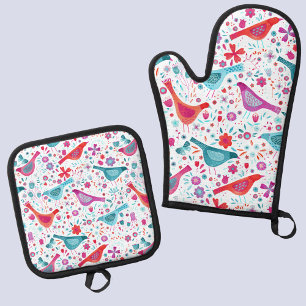  OFENHANDSCHUH & Topflappen-Set