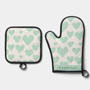  OFENHANDSCHUH & Topflappen-Set