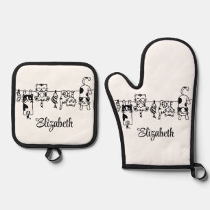  OFENHANDSCHUH & Topflappen-Set