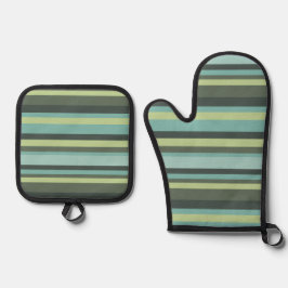 Ofenhandschuh und Topflappen & Topflappen-Set