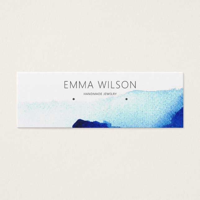 Ofenstecker Display Card ・ Watercolor Indigo Blue (Vorderseite)