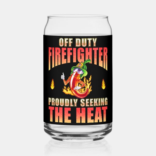 Off-Duty Firefighter-Chili mit Stolz nach Wärme su Dosenglas (Vorderseite)