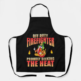 Off-Duty Firefighter-Chili mit Stolz nach Wärme su Schürze