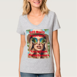 Off Duty Teacher Vacation Sonnenbrille T - Shirt