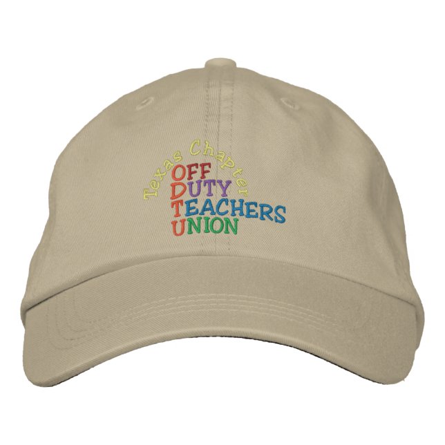 Off Duty Teachers Cap by SRF Bestickte Kappe (Vorderseite)