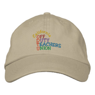 Off Duty Teachers Cap by SRF Bestickte Kappe