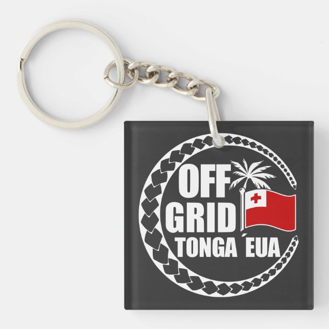 Off-Grid Tonga Eua Lebensstil Schlüsselanhänger (Vorderseite)