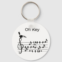 Off Key, Toucan, der Singvögel verbindet Schlüsselanhänger