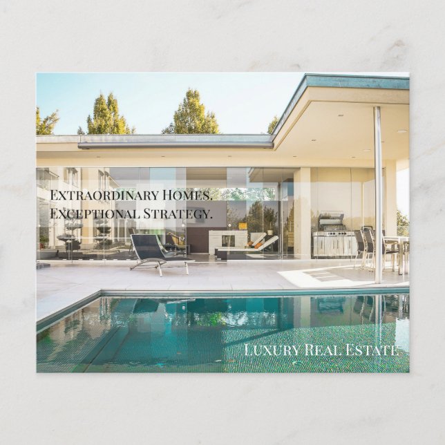 Off-Market Luxury Real Estate Postcard | Private  Flyer (Vorne)