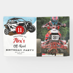 Off Road Adventure ATV Monster Truck Geburtstag Banner