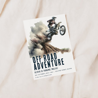 Off Road Adventure Motorrad-Party Einladung