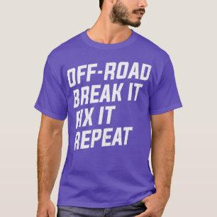 Off-Road-Break Es behebt eine Wiederholung von 4x4 T-Shirt